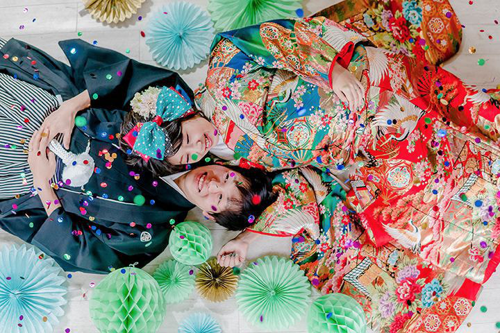 色打掛と袴